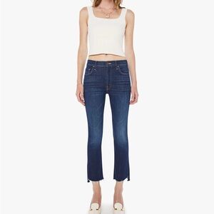 MOTHER THE INSIDER CROP STEP FRAY